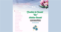 Desktop Screenshot of adeline-beaute-institut-bio.fr